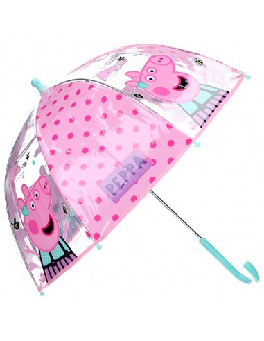 Paraguas manual transparente 42cm de...