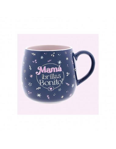 TAZA OVALADA MAMA BRILLAS BONITO