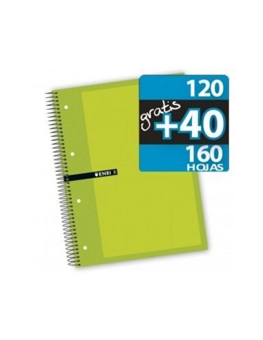 BLOC ESPIRAL A4 CUADRO 5MM 120+40H...