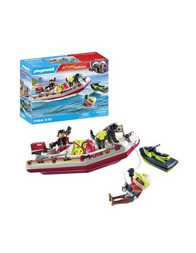 Playmobil 71464 Action heroes Bote de...
