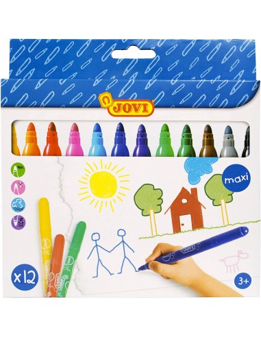 Jovi 270010 - Estuche 12 Rotuladores...