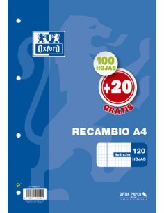 RECAMBIO A4 100+20 90GR 4...
