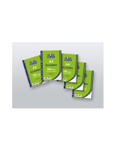 RECAMBIO A4 100H 90GR PAUTA 2.5