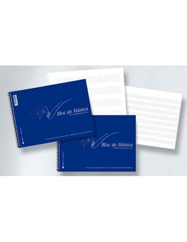 BLOC MUSICA 4º 20H 4 PENTAGRAMA ANCHO