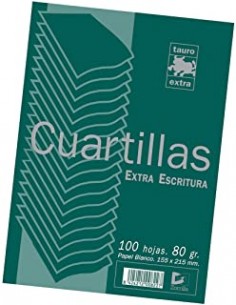 PAPEL CUARTILLA 80GRS 100H...