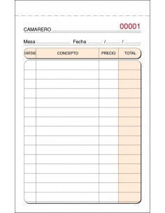 PACK 10 TALONARIO CAMARERO...