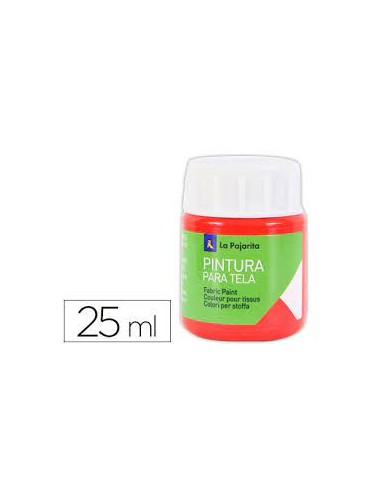 PINTURA TELA 25ML ROJO ESCARLATA